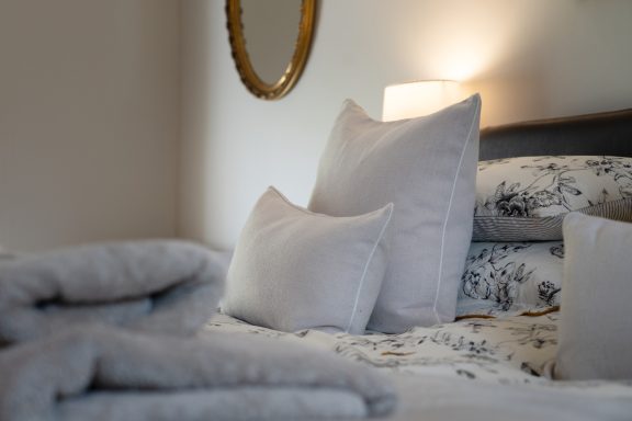 Large bedroom at Buttercup Cottage